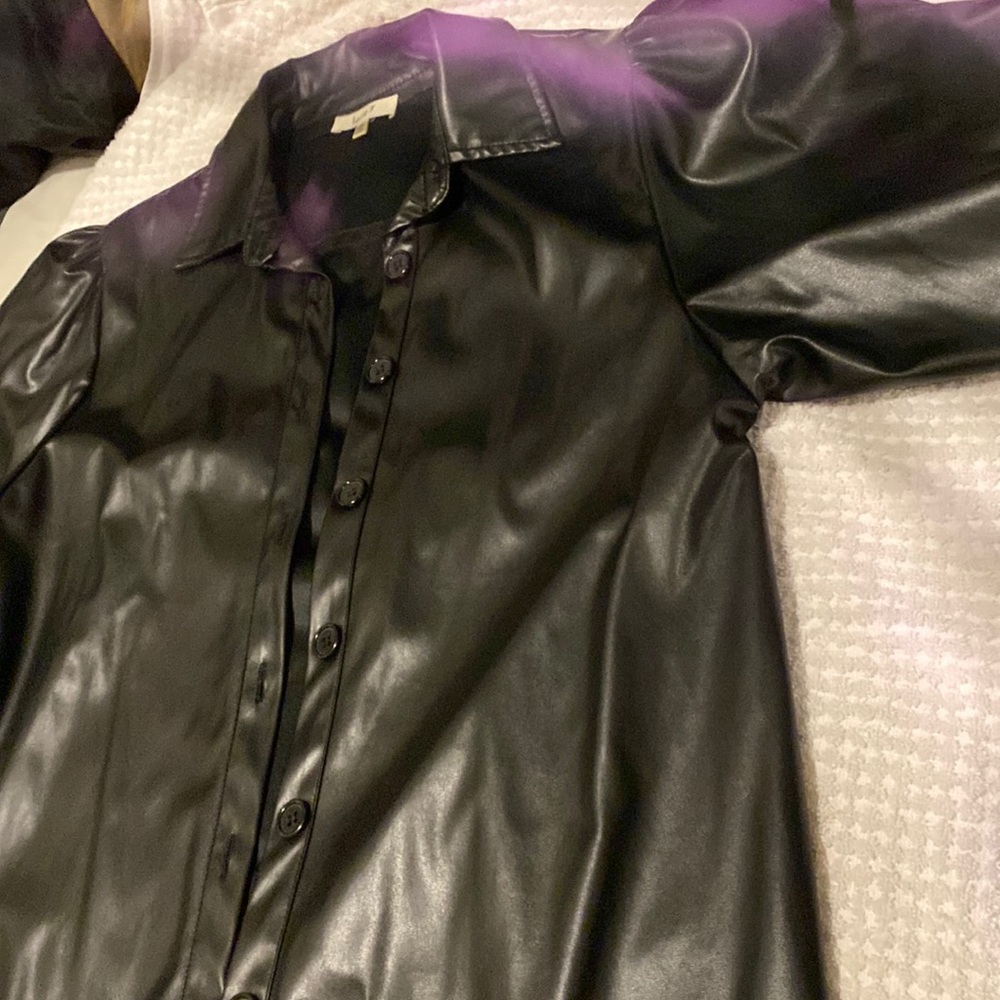 Cute sexy pleather dress
